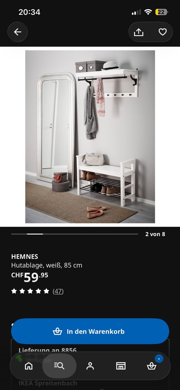 Ikea Guardaroba: Hemnes Garderobe – Usato da Tuggen venduto da Tantas 6