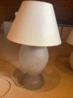 Lampe en verre givré