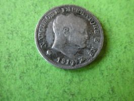 Italien 1814 M, 5 Soldi   Silber