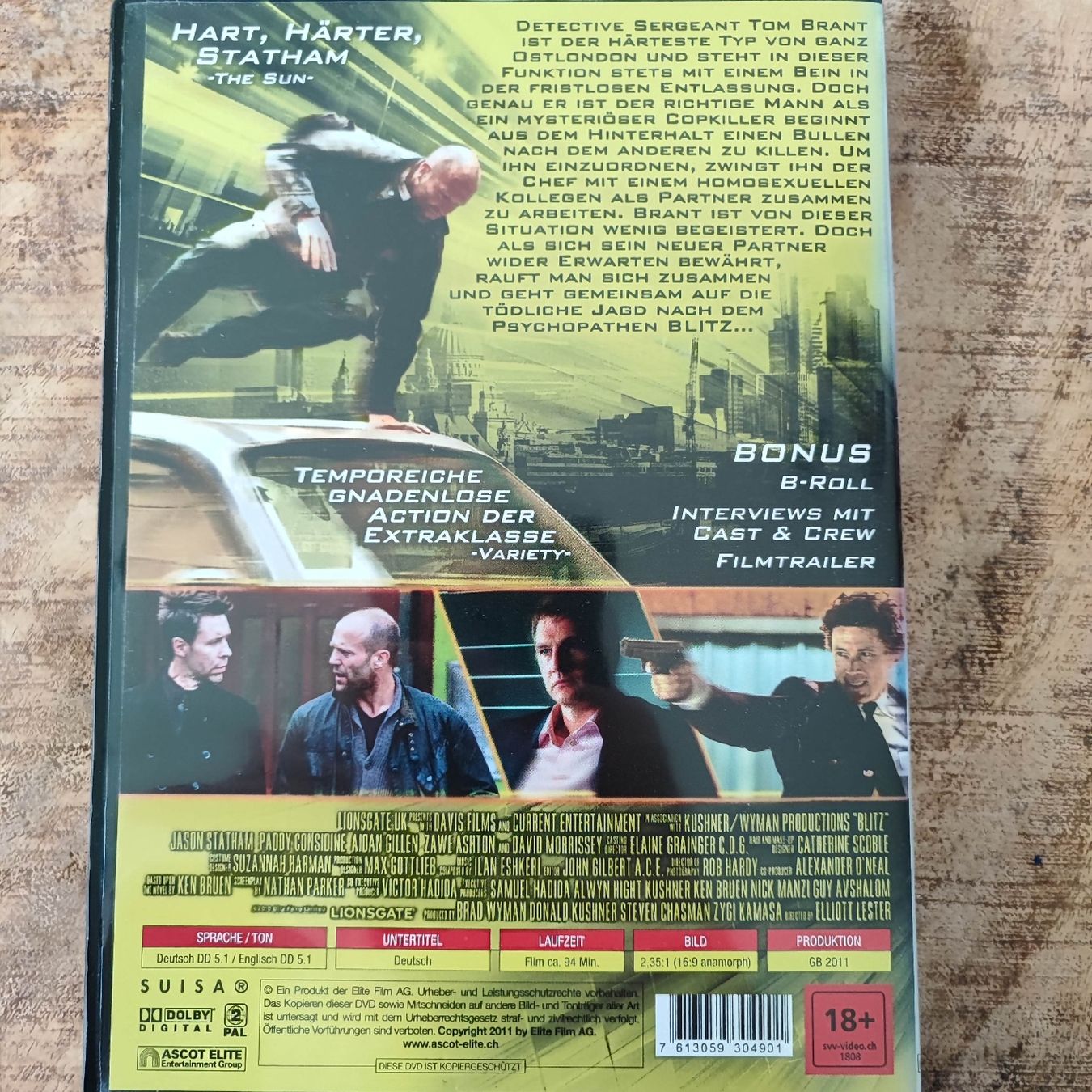 Tutti i DVDs: Blitz DVD Actionfilm mit Jason Statham – Usato da Dübendorf venduto da kb86_MOVIE 1