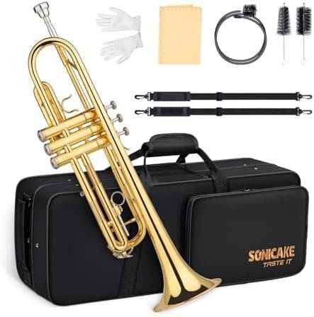 Instruments de musique: Trompetenset Anfänger Studenten Trompete Messing – Neuf avec emballage d'origine à Hundwil par Equiply 1