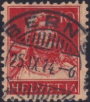 1914, Nr.126I (Tellbrustbild) Vollstempel BERN: 25.SEPT.1914