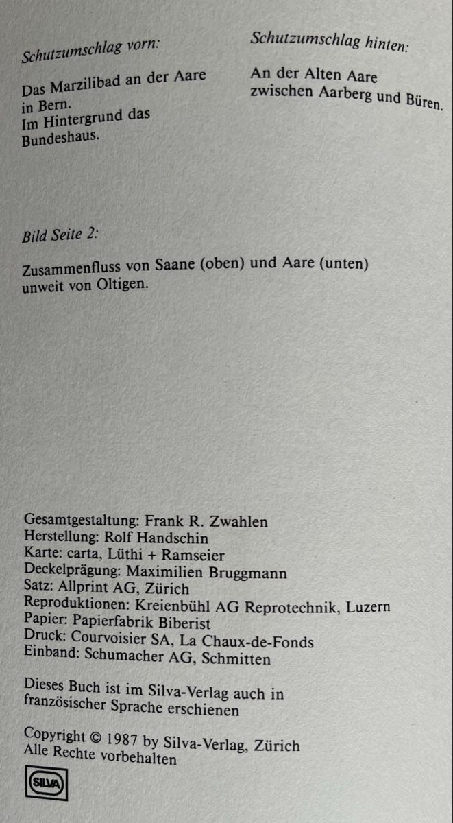 Libri: Die Aare Natur, Geschichte u. Kultur eines Schweizer Flusses – Nuovo (secondo la descrizione) da Oberhofen Thun'see venduto da SwissTreasure 1