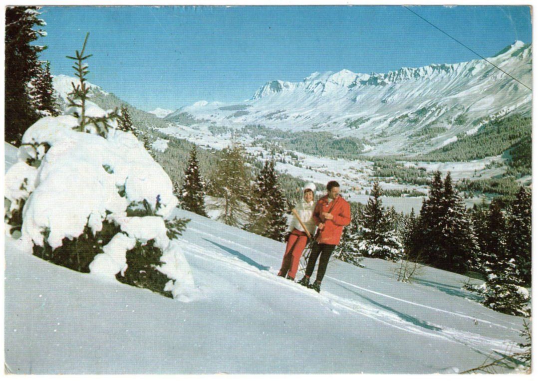 Cartoline postali: Lenzerheide - Skilift – Usato da Binningen venduto da Mountainrider