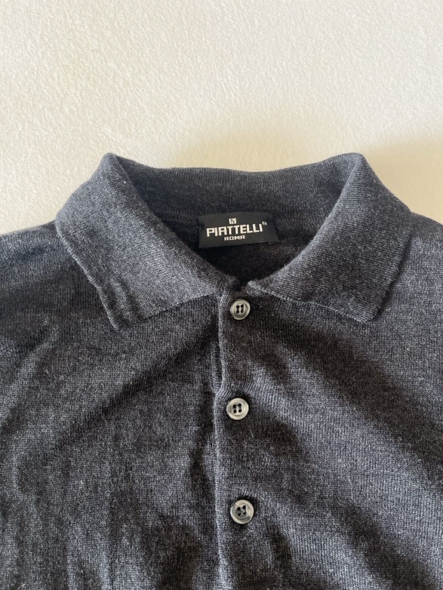 Pullover & Sweatshirts: Piattelli Polo Pullover Wolle anthrazit Grösse S – Neu (gemäss Beschreibung) aus Muri b. Bern von Merliner01