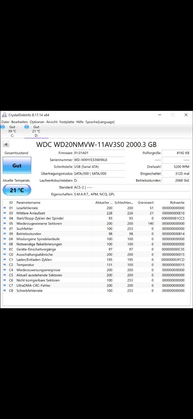 Western Digital Harddisks: WD Element externe hd 2tb – Gebraucht aus Sargans von  1