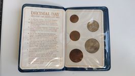 Grossbritannien Erstausgabe Dezimal Münzen Set 1971 (W0)