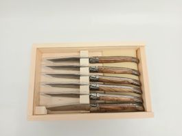 New! Laguiole style Wood Steak Knives Set of 6🔪