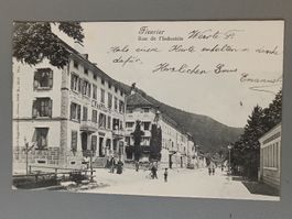 Alte PK / Fleurier - Rue de L'Industrie Gelaufen 1902