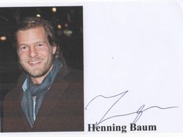 Autogrammfoto von Schauspieler Henning Baum D