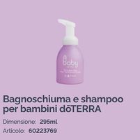 Bagnoschiuma e shampoo naturale per bambini 
