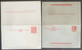AUSTRALIA: 10 Postal Stationaries *, Letter Cards G V – E II