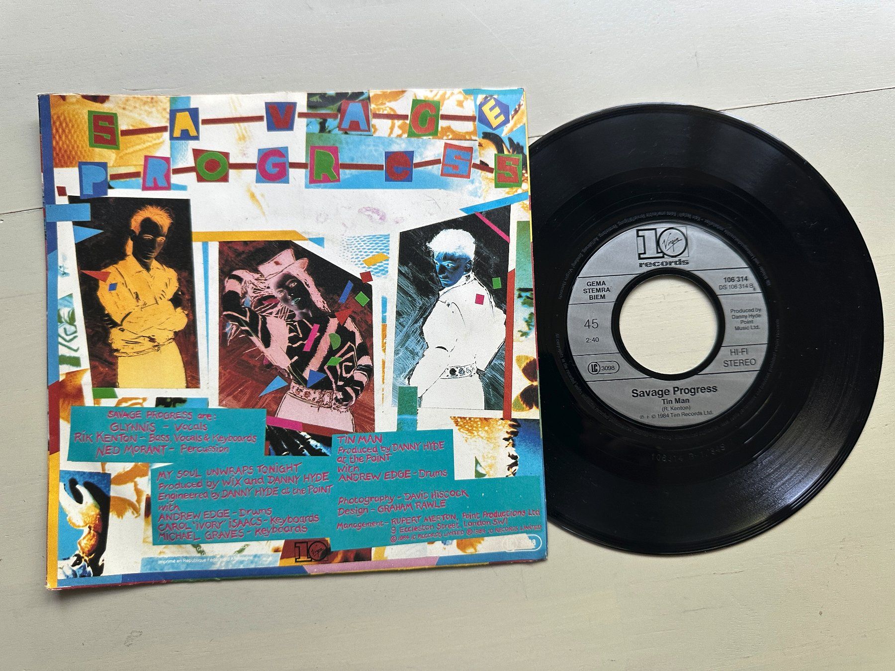 Dischi in vinile: SAVAGE PROGRESS tolle Single My soul unwrap 80's Synth Pop – Usato da Basel venduto da Partridge 1