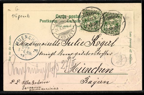Cartoline postali: Lausanne, Place St. Francois, Le Poste – Usato da Berlin venduto da bartko-reher 1