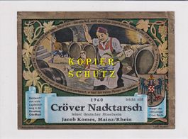 Etikette - Cröver Nacktarsch 1960 (Komes) /bd