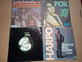 7" Singles-Sammlung Auflösung: 4x Rock Pop 70er