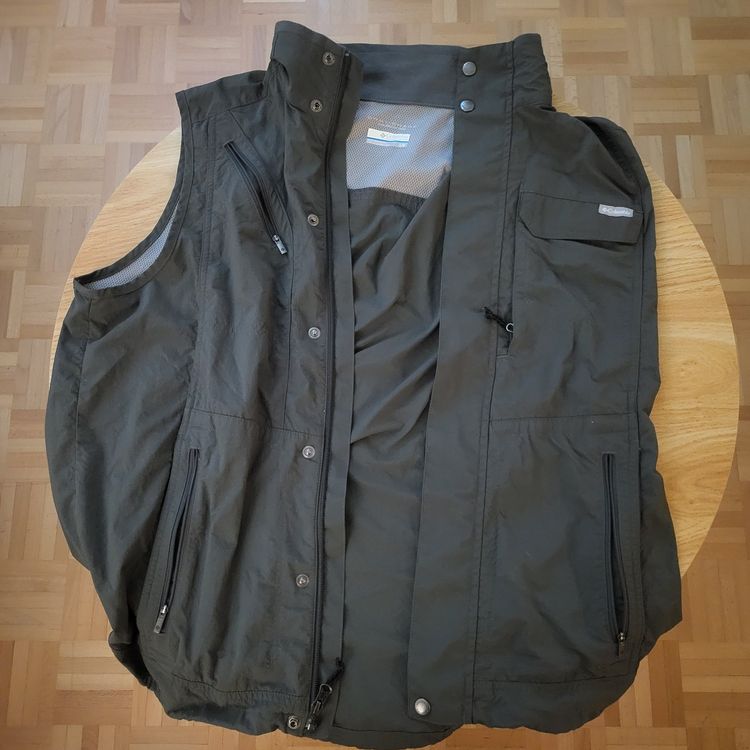 Gilet Cycliste Columbia Omni-Shade - Taille L - Bleu - Sans Manches - Occasion
