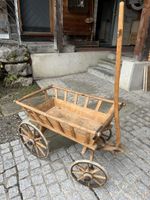Antiker Leiterwagen/Handwagen aus Holz, Wyss Wetzikon