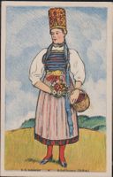 E.E. Schlatter Künstler Litho-Karte von 1925  "Heimatschutz"