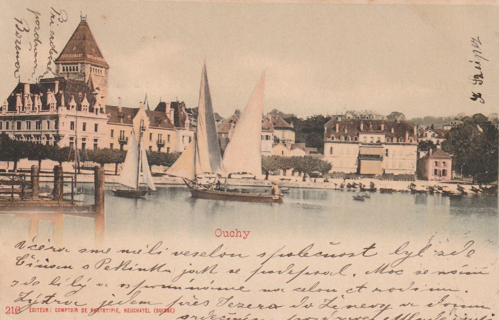 Cartes postales: Lausanne - Ouchy – D'occasion à Rorschacherberg par fratovi2