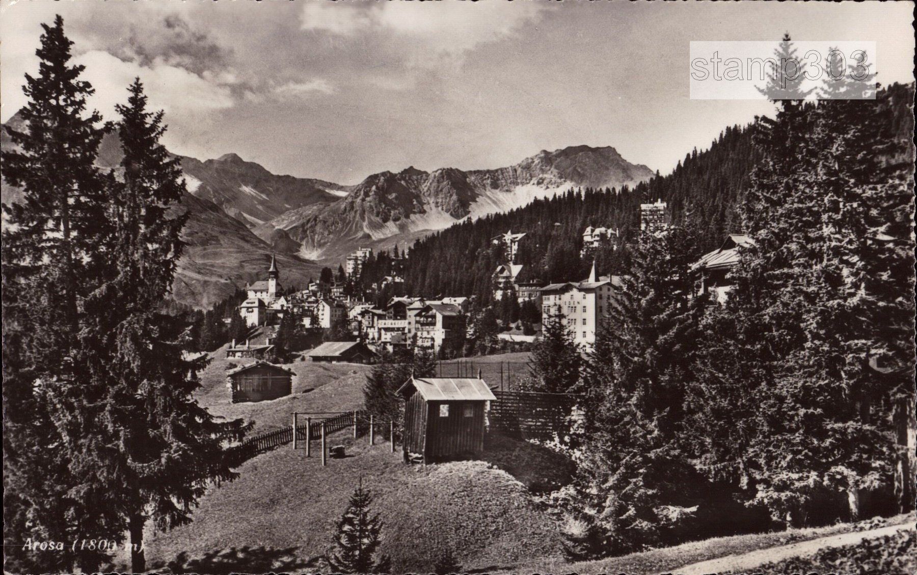 Ansichtskarten: AK 1951 Arosa (1800 m) – Gebraucht aus Eggersriet von glasshouse3egg