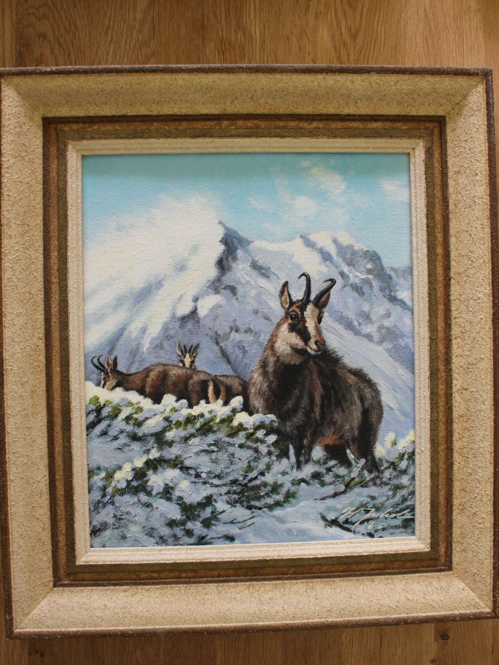 Dipinti: Chamois dans la neige – Usato da Fleurier venduto da Akvdt