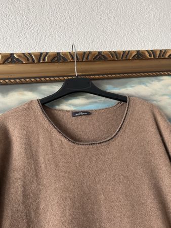 DamenBluse Seide Kaschmir beigebraun Gereinigt GrM(K6
