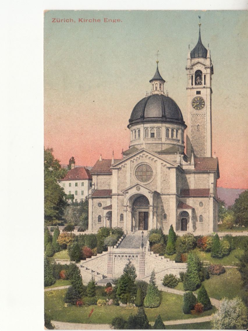 Cartoline postali: Zürich Enge 1908 – Usato da Bürglen TG venduto da StampGraf