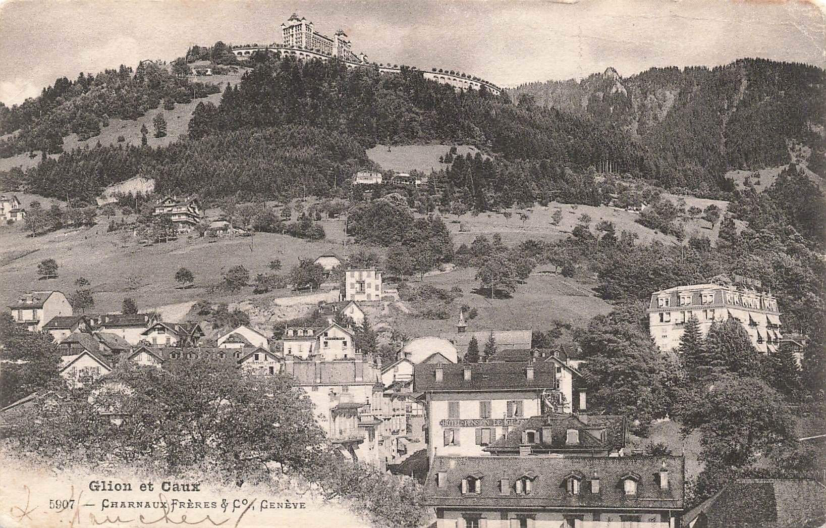 Ansichtskarten: Glion et Caux – Gebraucht aus Biasca von Blenio71