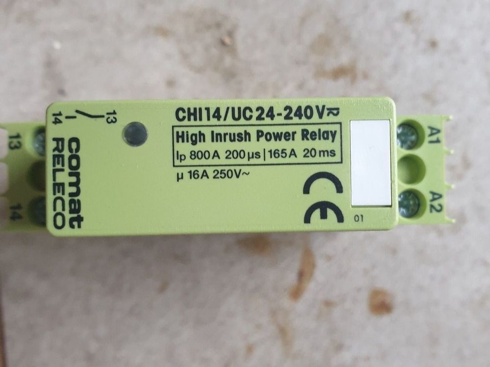 Relè Temporale Inseribile Comat RELCO C55/UC110-240V, Timer Relè Di Potenza, Nuovo, Made In Singapore