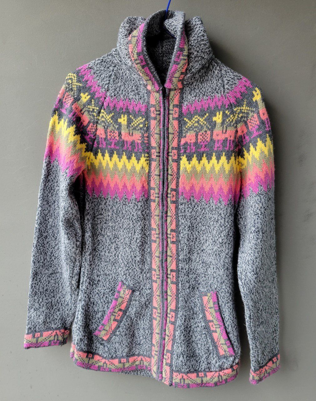 Giacche: wunderschöner Alpaca Strickjacke Pulli Gr.38-40, Neu!!! – Nuovo (secondo la descrizione) da Lima- Peru venduto da Alpaka-Haus 6