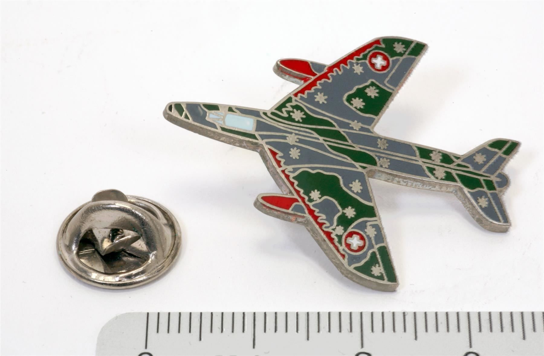Schweizer Armee Plaketten & Abzeichen: Swiss Air Force-Pin Hunter Nr.047 Rare – Gebraucht aus Bassersdorf von Sugo