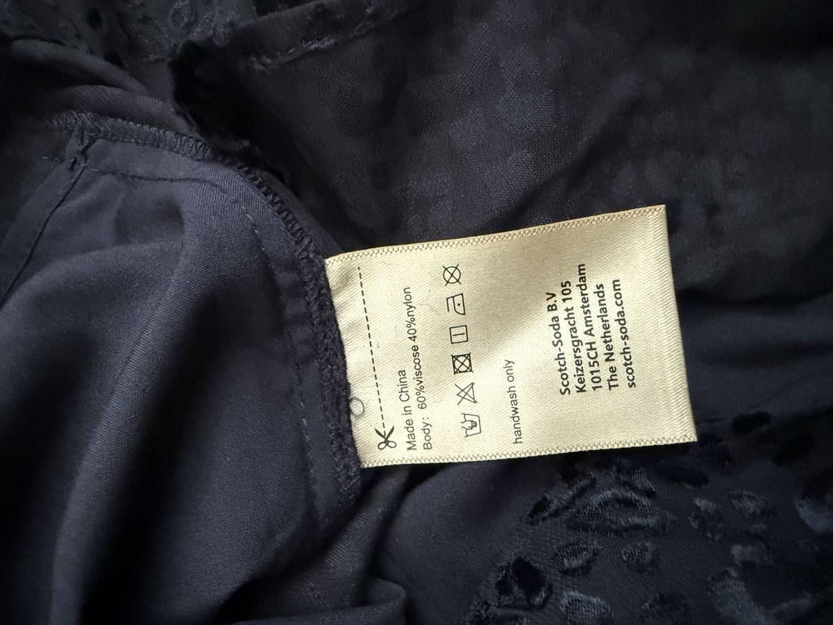 Camicette: Bluse Scotch & Soda mit Leomuster dunkelblau – Usato da Rubigen venduto da Elmacino 4