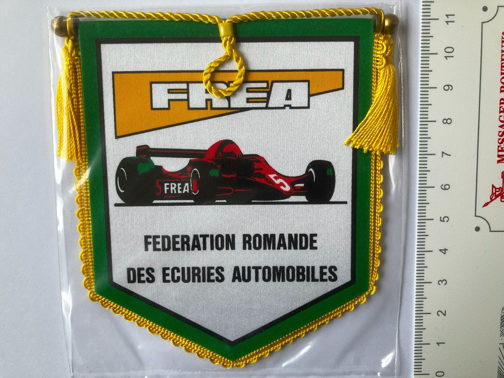 Vintage Fanion FREA FED. ROMANDE DES ECURIES AUTOMOBILES (Neuf avec ...