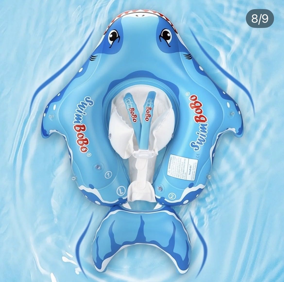 Schwimmringe: Baby Shark Inflatable Pool Float with Canopy – Gebraucht aus Mellingen von JoanOs 6