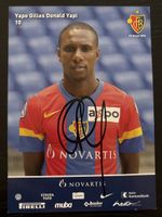 Signierte Sammlerkarte: Gilles Yapi, FC Basel 2011/12