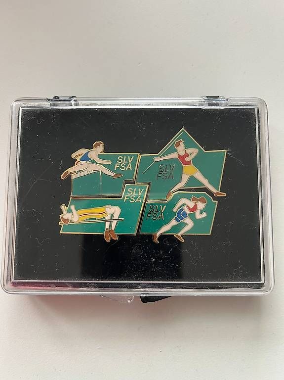 Placchette & Badge: Pin Leichtathletik SLV – Nuovo e nell'imballaggio originale da Murten venduto da bea_n5yn