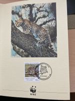 WWF 1988 El Salvador Ozelot 55c 2 Spendenblatt