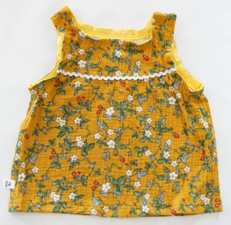 Bluse aus Musselin mit Blumen - Gr.98  NEU