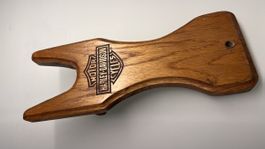 Stiefelknecht Harley-Davidson Holz braun guter Zustand