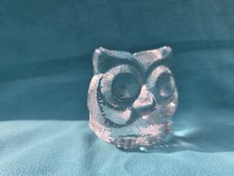Retro Glas Eule Skulptur – Sammlerstück Mid Century