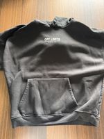 Schwarzer Hoodie, Kapuzenpullover, Gr. XS