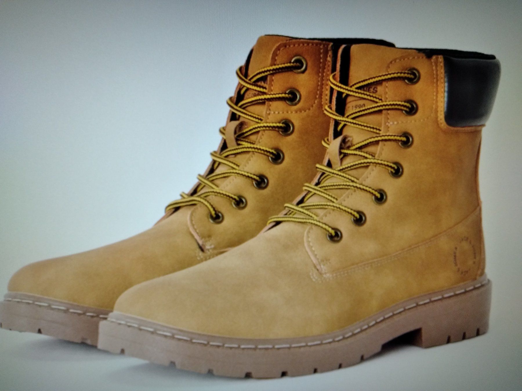 Jack & Jones Scarpe da uomo: Schnürstiefelette - honey – Nuovo (secondo la descrizione) da Zug venduto da guggi717 1