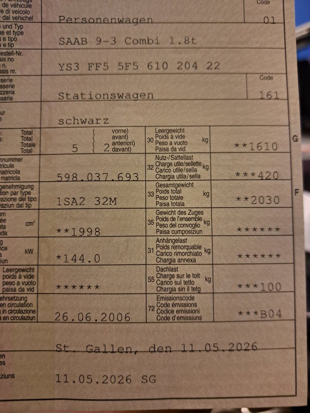 Saab Automobili: SAAB 9-3, 1.8 t VECTOR, Hirsch Performance – Usato da Goldach venduto da Lacerate 9