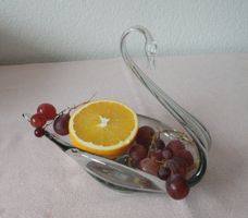 Glasschwan - Schälchen -  befüllbar