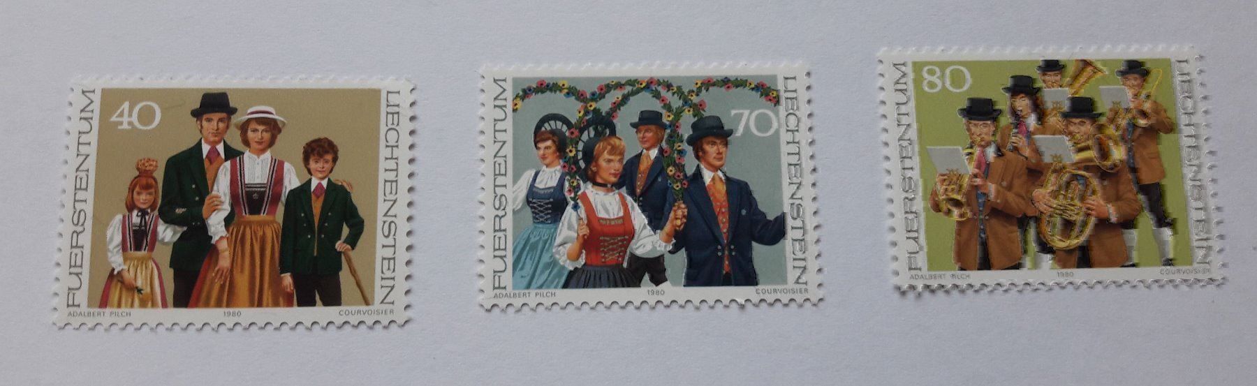 Tutti i francobolli: 1980 Lichtensteiner Trachten II – Nuovo (secondo la descrizione) da Alten venduto da Regenwasser