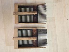 2 Holzsträhle zum Heubeeren pflücken, Heubeeristrähl