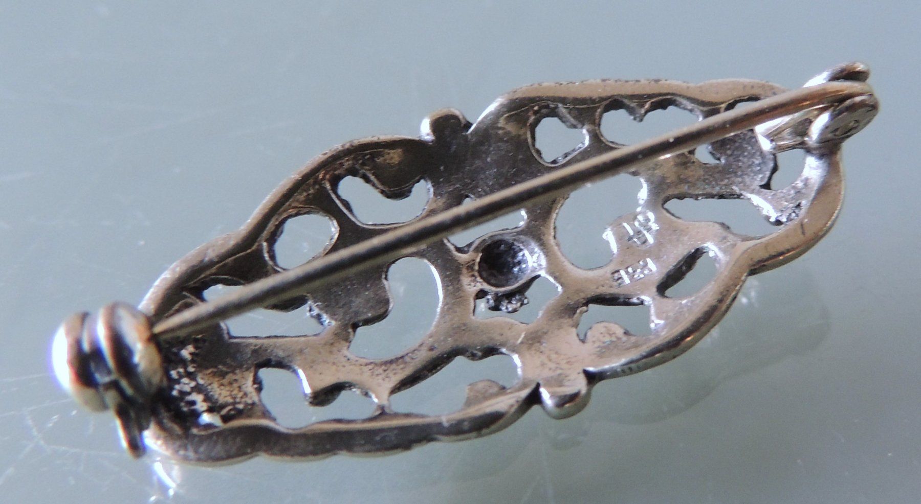 Broschen & Nadeln: Silber 835 Brosche 31 x 14 mm – Gebraucht aus Waldenburg von schaller707 2