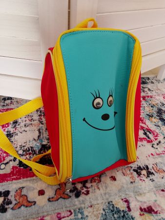 Kindertasche mit Gesicht, Kindergarten, Top Zustand!