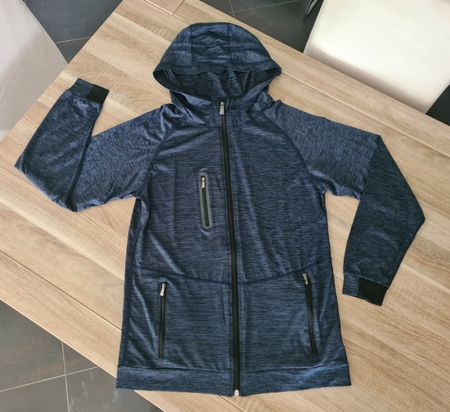 Veste Sport (L) UNISEXE / Bleu chiné Noir